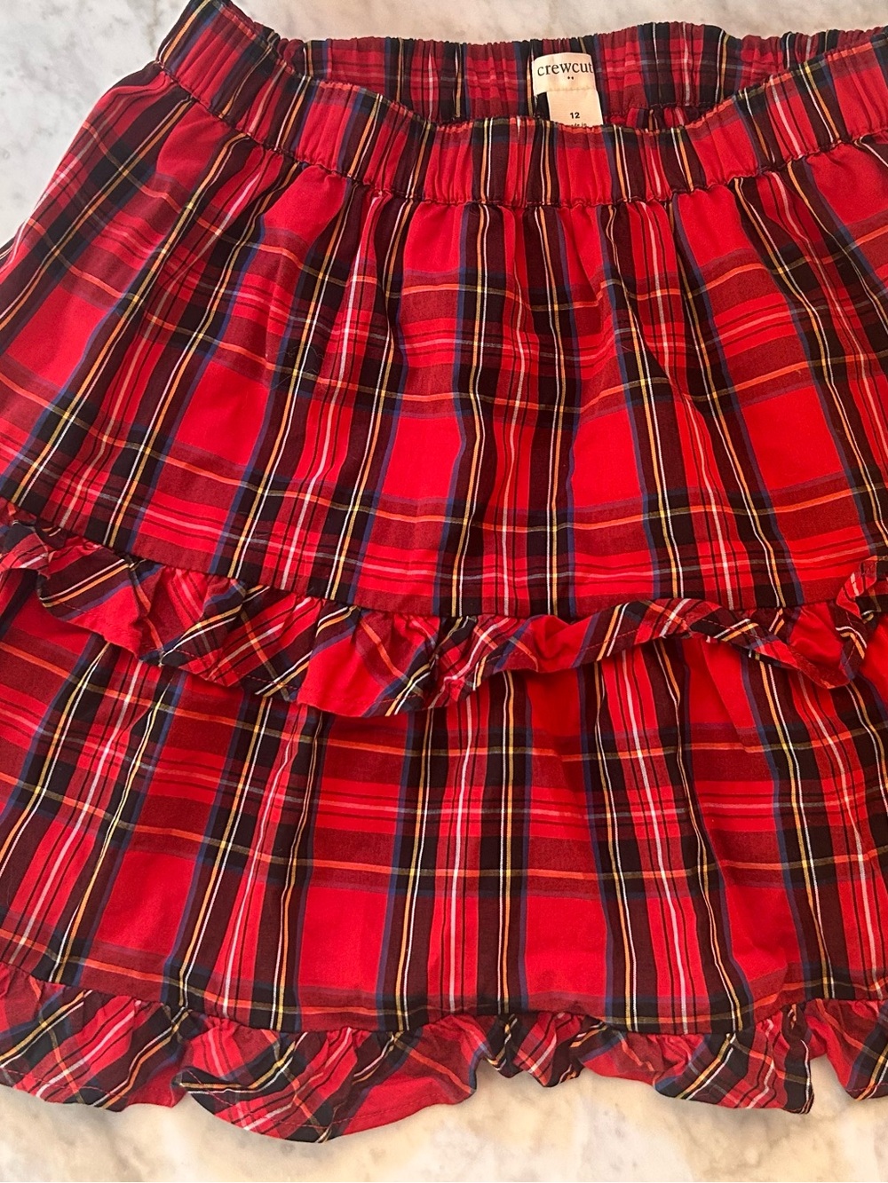Gorgeous red Crewcuts tartan girls skirt